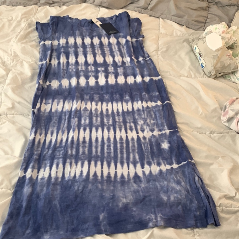 Tshirt Dress blue tie dye new with tags GAP